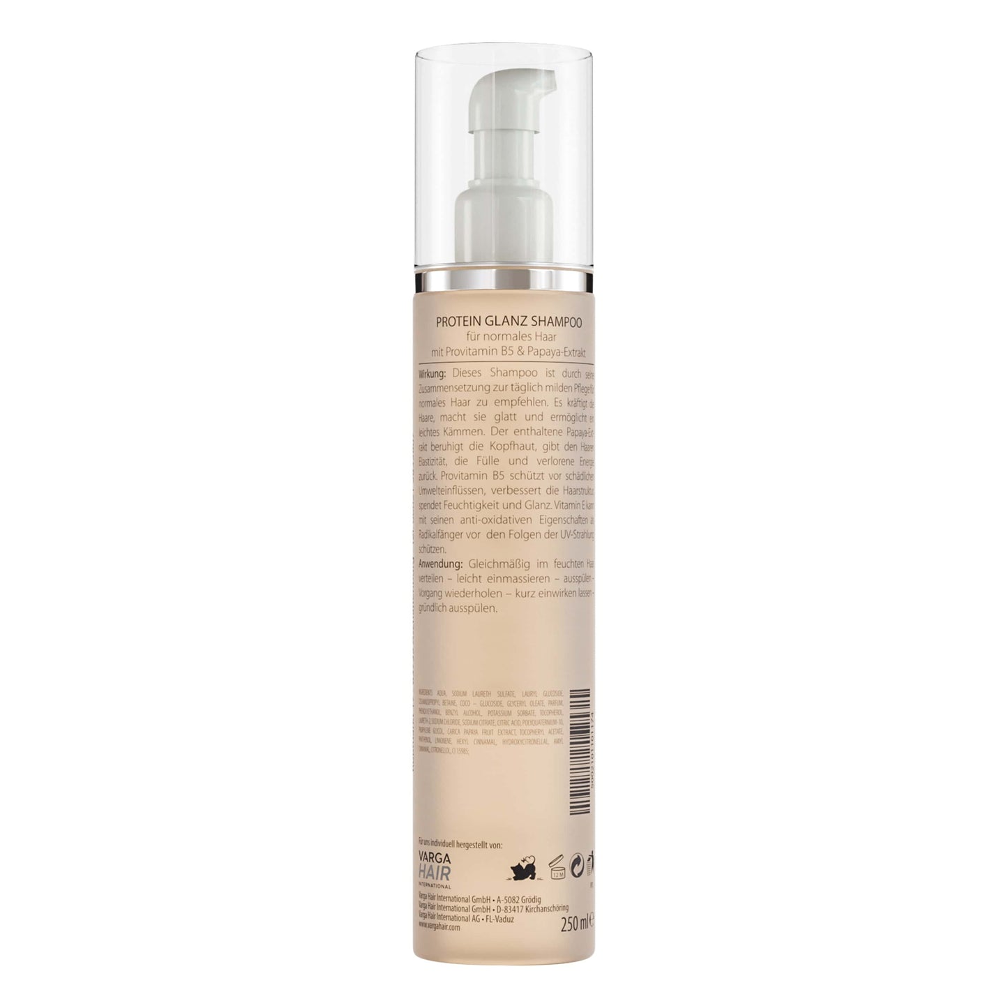 Protein Glanz Shampoo - Für Normales Haar Mit Provitamin B5 Und Papaya Extrakt 250ml - Friseurmeister